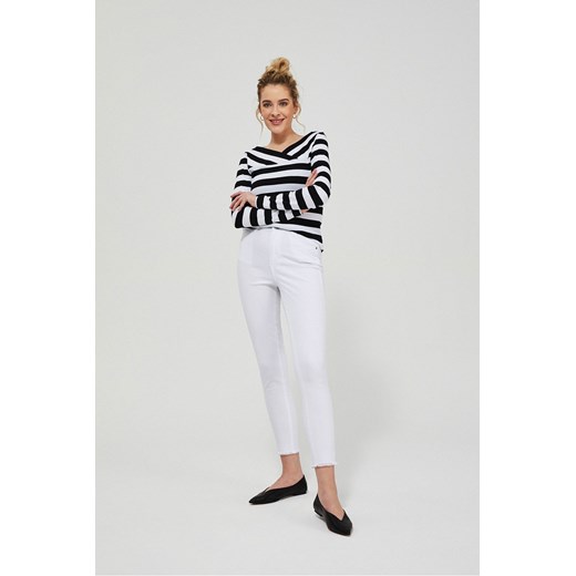 Spodnie damskie rurki - białe ze sklepu 5.10.15 w kategorii Spodnie damskie - zdjęcie 169691559