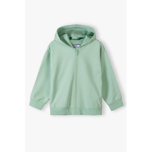 Bluza dresowa z kapturem - pastelowa zieleń - 5.10.15. ze sklepu 5.10.15 w kategorii Bluzy dziewczęce - zdjęcie 169691735