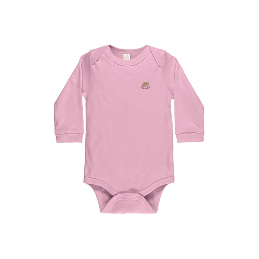 Różowe bawełniany body niemowlęce z długim rękawem ze sklepu 5.10.15 w kategorii Body niemowlęce - zdjęcie 169691946