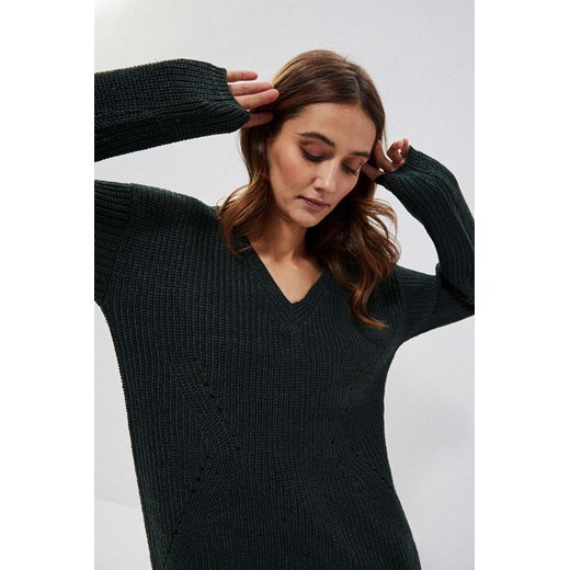 Sweter damski z dłuższym tyłem ze sklepu 5.10.15 w kategorii Swetry damskie - zdjęcie 169692205
