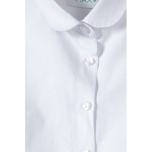 Biała elegancka koszula dla dziewczynki - długi rękaw Max & Mia By 5.10.15. 122 promocja 5.10.15