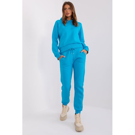 Komplet dresowy basic ze spodniami niebieski ze sklepu 5.10.15 w kategorii Dresy damskie - zdjęcie 169692579