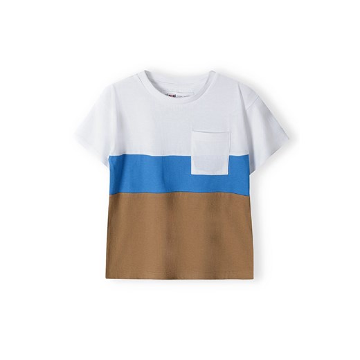 T-shirt bawełniany chłopięcy w paski ze sklepu 5.10.15 w kategorii T-shirty chłopięce - zdjęcie 169692995