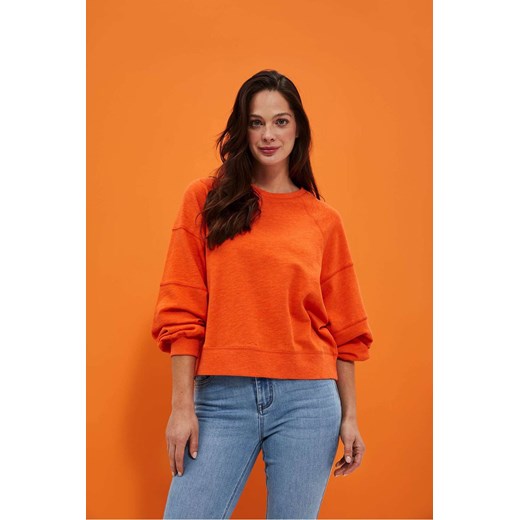 Pomarańczowa bluza damska nierozpinana ze sklepu 5.10.15 w kategorii Bluzy damskie - zdjęcie 169693098