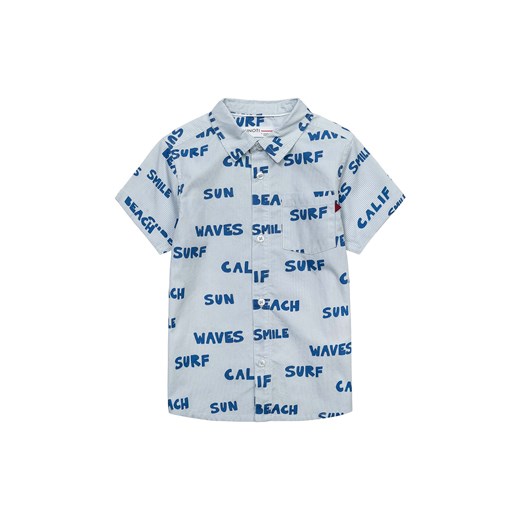 Bawełniania koszula niemowlęca z krókim rękawem ze sklepu 5.10.15 w kategorii Odzież dla niemowląt - zdjęcie 169693185