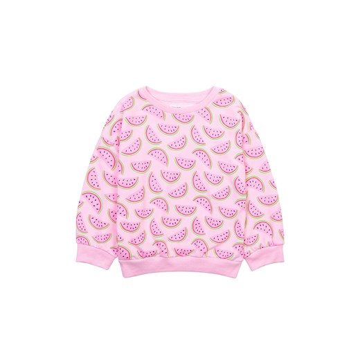 Różowa bluza niemowlęca nierozpinana z arbuzami Minoti 86/92 5.10.15