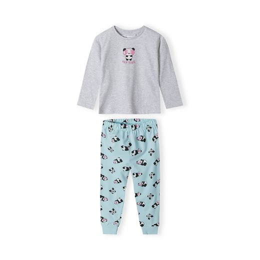 Piżama z długim rękawem oraz nadrukiem z misiem pandą dziewczęca ze sklepu 5.10.15 w kategorii Piżamy dziecięce - zdjęcie 169694477