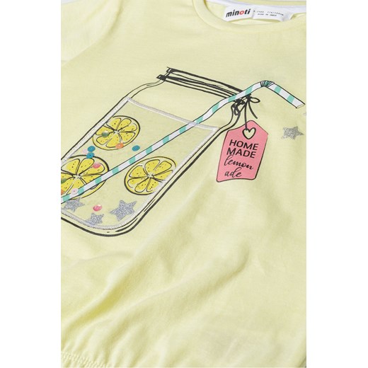 Żółta bluzka bawełniana dla niemowlaka - Lemoniada Minoti 86/92 5.10.15