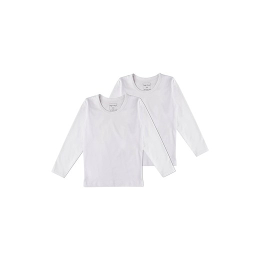 Dziecięca bluzka z długim rękawem 2-pack biała Tup Tup 128 wyprzedaż 5.10.15