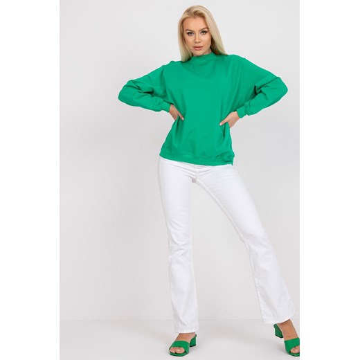 Zielona bluza dresowa basic Twist ze sklepu 5.10.15 w kategorii Bluzy damskie - zdjęcie 169694836
