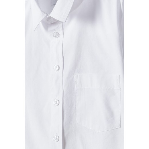 Biała koszula chłopięca z krótkim rękawem Max & Mia By 5.10.15. 110 promocja 5.10.15