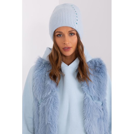 Damska czapka zimowa jasny niebieski ze sklepu 5.10.15 w kategorii Czapki zimowe damskie - zdjęcie 169695028