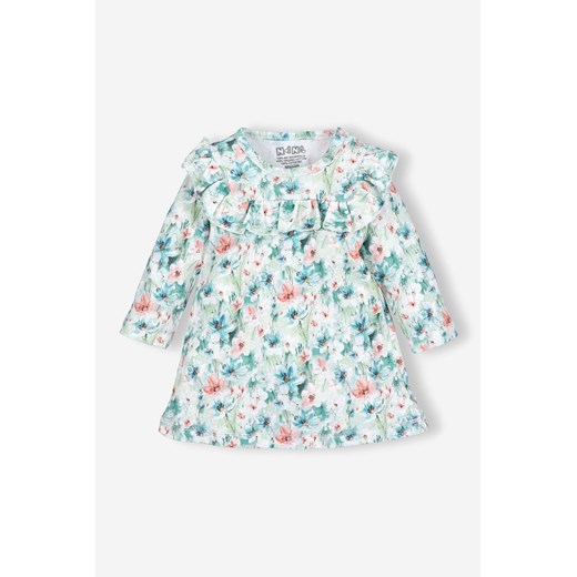 Sukienka niemowlęca z bawełny organicznej - FLOWERS Nini 62 5.10.15