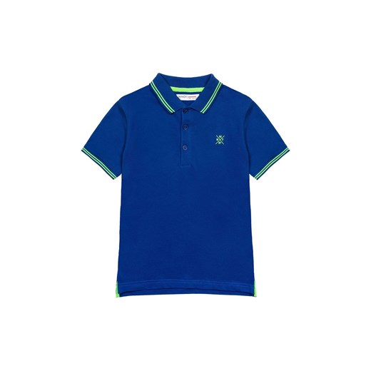 T-shirt niemowlęcy niebieski polo ze sklepu 5.10.15 w kategorii Koszulki niemowlęce - zdjęcie 169695128