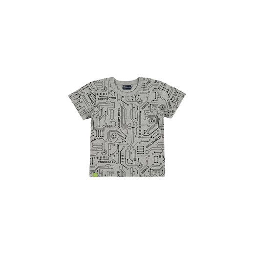 Szary t-shirt chłopięcy we wzory ze sklepu 5.10.15 w kategorii T-shirty chłopięce - zdjęcie 169695207