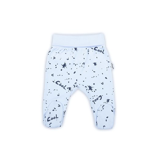 Półśpiochy niemowlęce bawełniane niebieskie ze sklepu 5.10.15 w kategorii Spodnie i półśpiochy - zdjęcie 169695285
