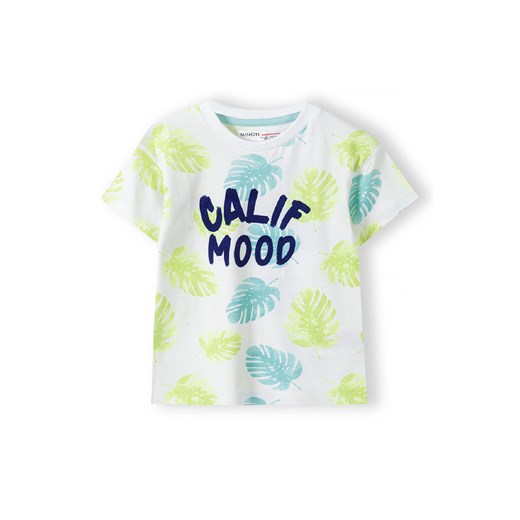 T-shirt biały bawełniany dla niemowlaka- Calif mood ze sklepu 5.10.15 w kategorii Koszulki niemowlęce - zdjęcie 169695339