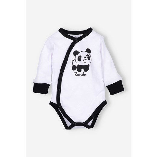 Body niemowlęce z bawełny organicznej dla chłopca - panda ze sklepu 5.10.15 w kategorii Body niemowlęce - zdjęcie 169695356