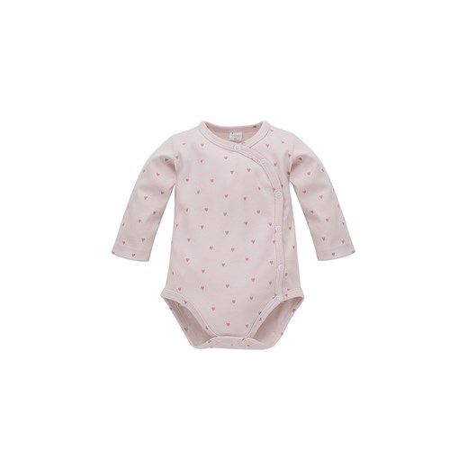 Różowe bawełniane body niemowlęce kopertowe w serduszka ze sklepu 5.10.15 w kategorii Body niemowlęce - zdjęcie 169695496