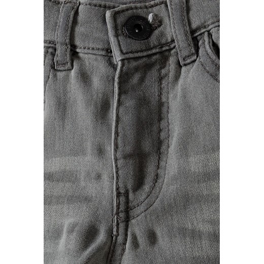 Szare klasyczne spodnie jeansowe dopasowane chłopięce Minoti 104/110 5.10.15 promocja
