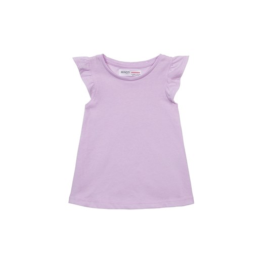 Fioletowa bluzka bawełniana dziewczęca z falbankami ze sklepu 5.10.15 w kategorii Bluzki dziewczęce - zdjęcie 169695557