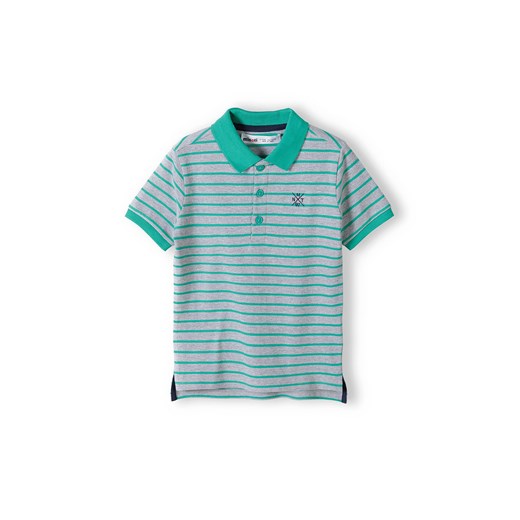 Bluzka polo dla chłopca z krótkim rękawem w paski ze sklepu 5.10.15 w kategorii T-shirty chłopięce - zdjęcie 169695696