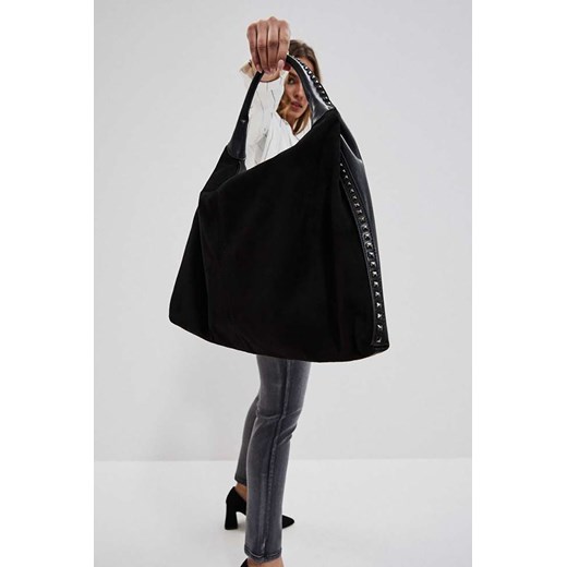 Czarna torebka damska z ekologicznej skóry one size promocja 5.10.15