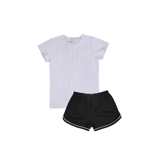 Dziewczęcy strój sportowy T-shirt i spodenki czarny ze sklepu 5.10.15 w kategorii Komplety dziewczęce - zdjęcie 169695815