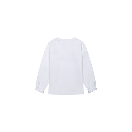 Biała bluzka dziewczęca z napisem LOVE Minoti 80/86 5.10.15
