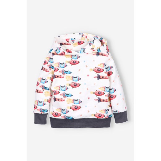 Bluza dresowa chłopięca z kapturem - I Love Colors - Rakiety ze sklepu 5.10.15 w kategorii Bluzy chłopięce - zdjęcie 169695847