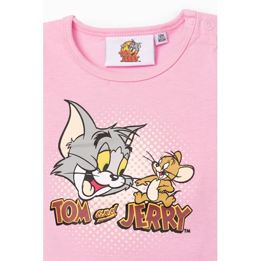 Bawełniane body niemowlęce z krótkim rękawem, Tom i Jerry Tom And Jerry 80 okazja 5.10.15