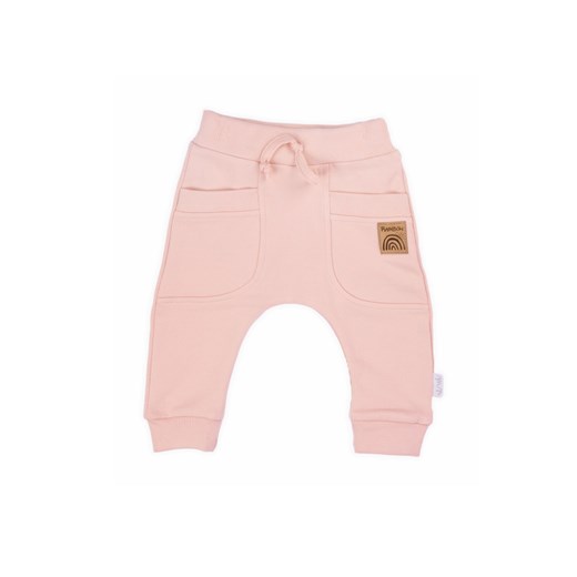 Spodnie dresowe typu baggy pudrowy róż- Rainbow ze sklepu 5.10.15 w kategorii Spodnie i półśpiochy - zdjęcie 169696055