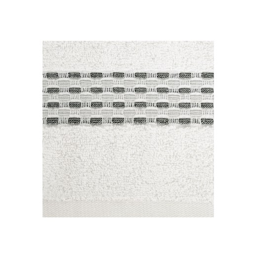 Biały ręcznik ze zdobieniami 50x90 cm Eurofirany 50x90 5.10.15