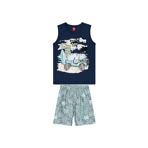 Komplet chłopięcy na lato t-shirt  i spodenki ze sklepu 5.10.15 w kategorii Piżamy dziecięce - zdjęcie 169696257