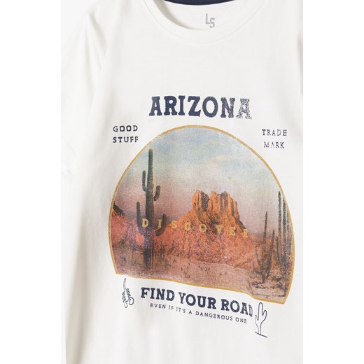 T-shirt bawełniany dla chłopca z nadrukiem - Arizona Lincoln & Sharks By 5.10.15. 134 5.10.15