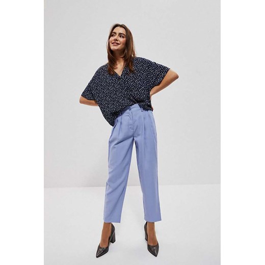 Spodnie klasyczne damskie niebieskie ze sklepu 5.10.15 w kategorii Spodnie damskie - zdjęcie 169696617