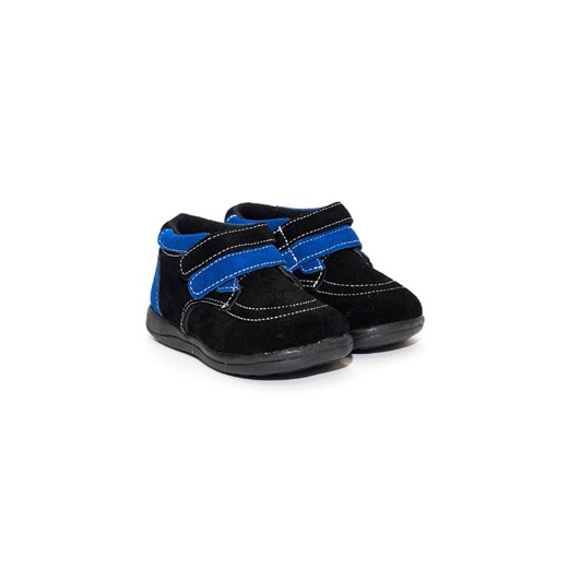 Buty zamszowe dla dziecka zapinane na rzep Happy Bee 24 5.10.15 promocyjna cena