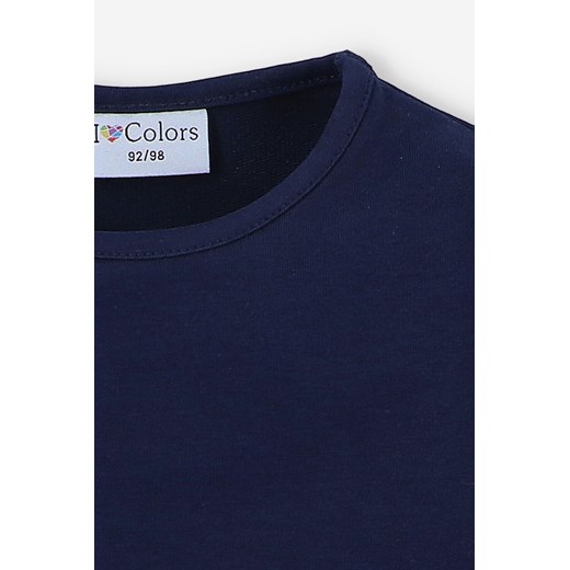 Granatowa bluza dresowa dziewczęca z hatem - I Love Colors I Love Colors 116/122 wyprzedaż 5.10.15