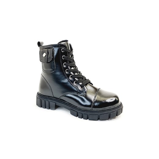 Czarne buty zimowe trapery dla dziewczynki Weestep ze sklepu 5.10.15 w kategorii Buty zimowe dziecięce - zdjęcie 169697728