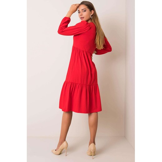 Czerwona sukienka Yonne RUE PARIS S 5.10.15