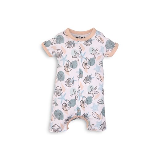 Bawełniany rampers niemowlęcy w muszelki ze sklepu 5.10.15 w kategorii Rampersy - zdjęcie 169697847