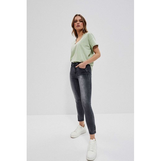 Spodnie jeansowe damskie - szare ze sklepu 5.10.15 w kategorii Jeansy damskie - zdjęcie 169697915