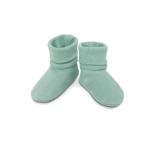 Buciki bawełniane dla niemowlaka Let's rock zielone ze sklepu 5.10.15 w kategorii Buciki niemowlęce - zdjęcie 169697938