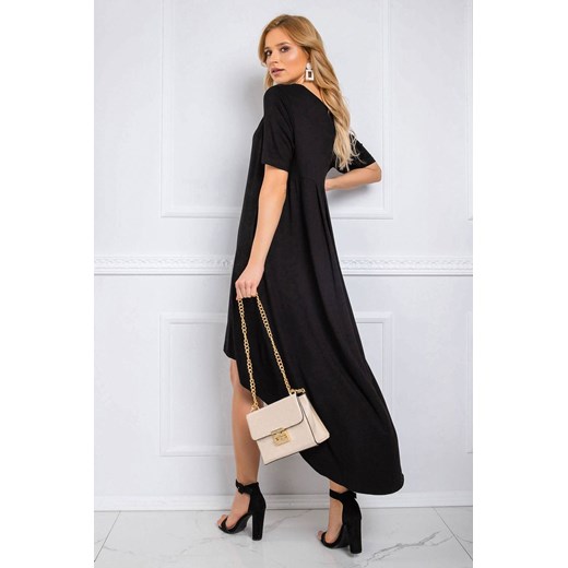 Sukienka o asymetrycznym kroju - czarna ze sklepu 5.10.15 w kategorii Sukienki - zdjęcie 169698316