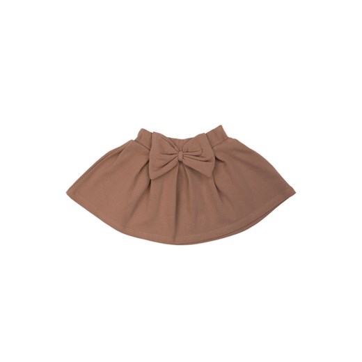 Brązowa spódniczka uszyta z bawełny dresowej ze sklepu 5.10.15 w kategorii Spódnice dziewczęce - zdjęcie 169698539