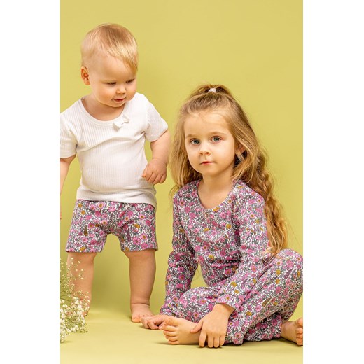 Piżama z długim rękawem w kwiatki Lea ze sklepu 5.10.15 w kategorii Piżamy dziecięce - zdjęcie 169698746