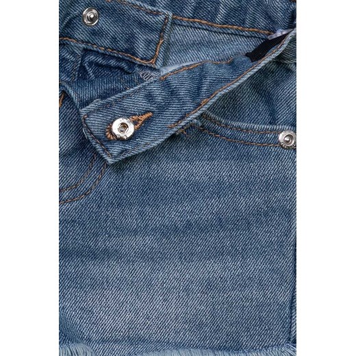 Niemowlęce jeansowe szorty z kieszeniami dla dziewczynki - niebieskie Minoti 86/92 5.10.15 wyprzedaż