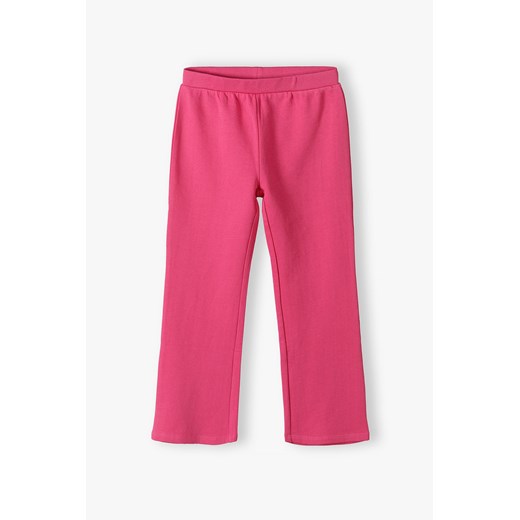 Spodnie dziewczęce flare - różowe w prążki - Limited Edition ze sklepu 5.10.15 w kategorii Spodnie dziewczęce - zdjęcie 169698798