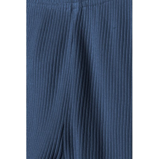Dziewczęce legginsy niebieskie z dzianiny prążkowanej Minoti 146/152 5.10.15