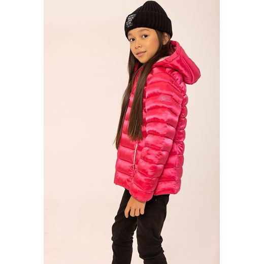 Kurtka zimowa dla dziewczynki różowa z kapturem ze sklepu 5.10.15 w kategorii Kurtki dziewczęce - zdjęcie 169699098